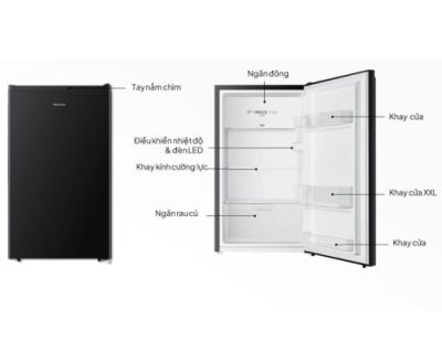 Tủ lạnh Hisense 82 lít RR106D4EBN