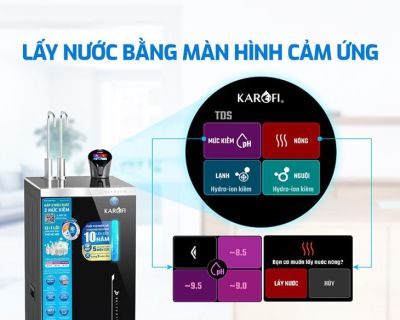 Máy lọc nước nóng lạnh Hydro-ion kiềm Karofi KAE-S86 PRO