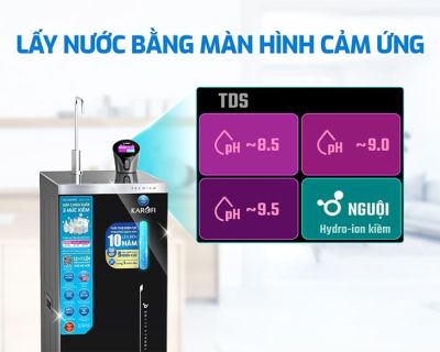 Máy lọc nước Hydro-ion kiềm Karofi KAE-S68 PRO