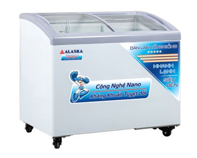 Tủ Đông Kính Cong Alaska 210 Lít KC-210C