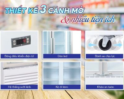 Tủ Mát Sanaky Inverter 1400 Lít VH-1520HP3