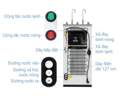 Máy lọc nước RO nóng nguội lạnh Sanaky VH-202HY3 11 lõi